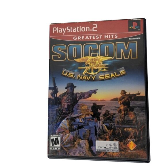 SOCOM US Navy Seals (PS2, 2002) Game, Case & Manual - Picture 1 of 3
